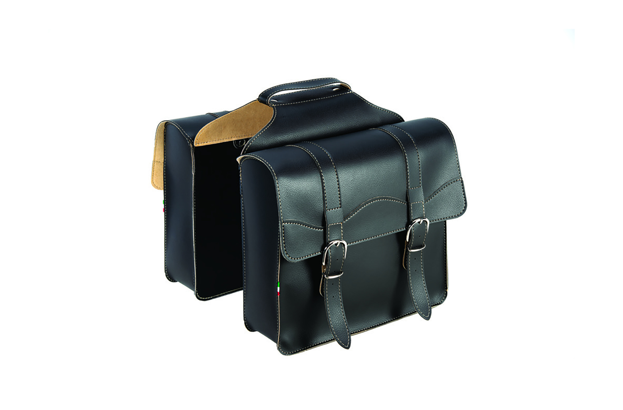Borsa in eco cuoio nera