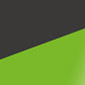 Matt black/green