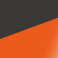 Matt black/orange
